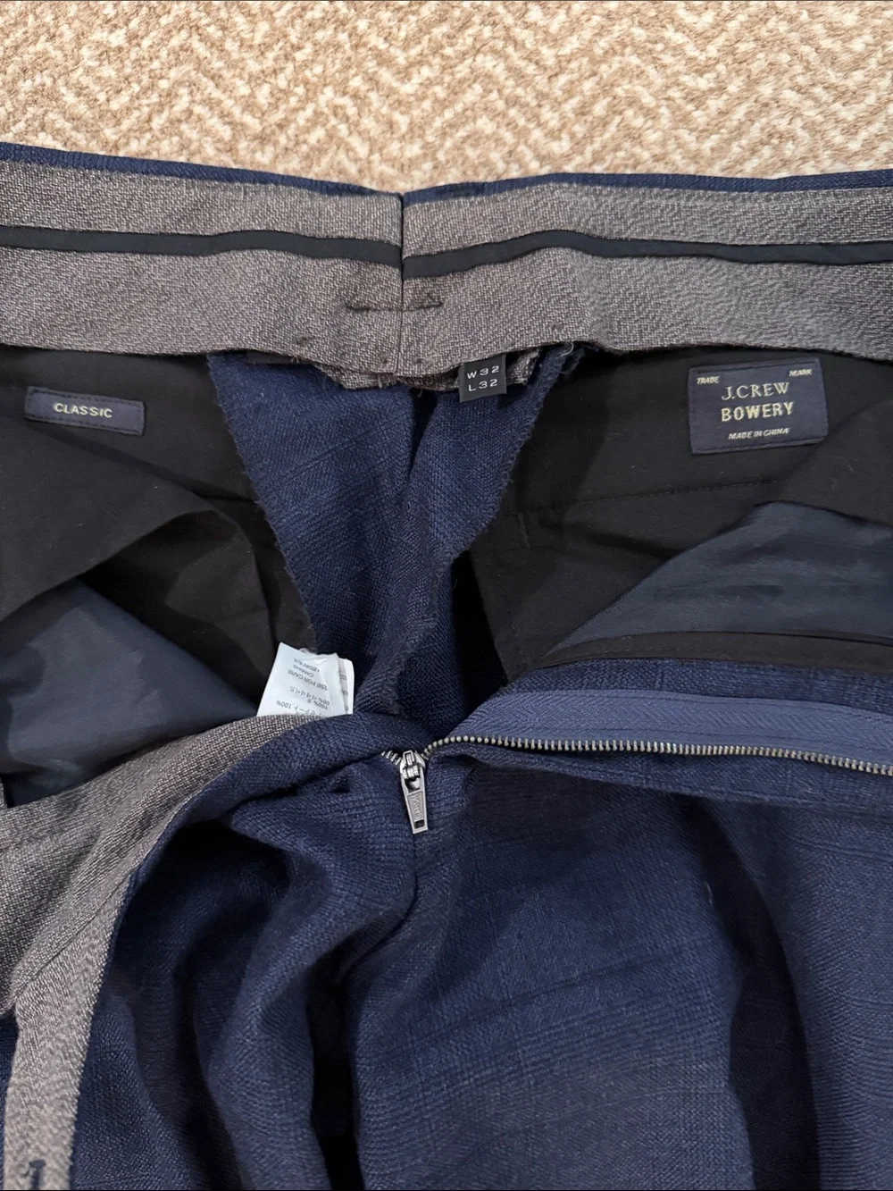 J. Crew Men’s Navy Tailored Dress Pants
